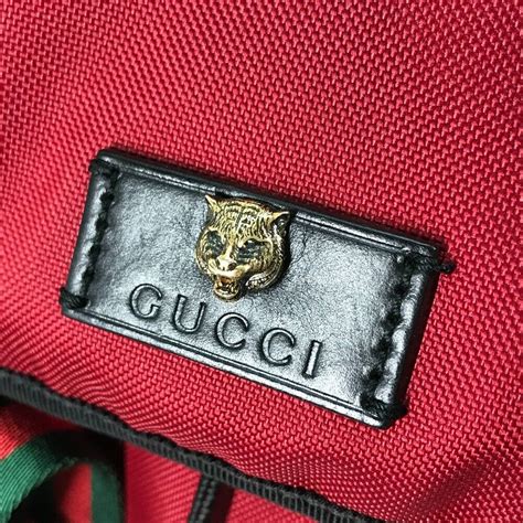 gucci backpack 429037 213317|GUCCI Webline Sherry Line Backpack Rucksack Black 429037 .